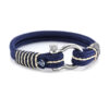 Bracelet marin en cordage bleu